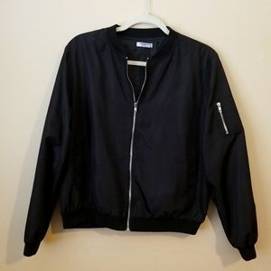 Vintage Style Zeagoo Black Light Weight Bomber Jacket